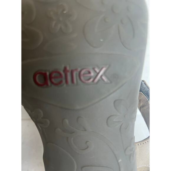 AETREX JESS Smoke Brown Adjustable Quarter Strappy Orthopedic Comfort Sandals 10 - Picture 11 of 11